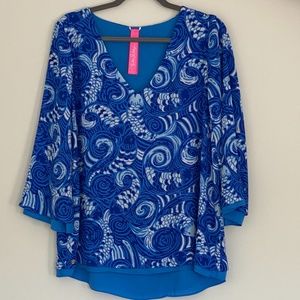 NWT Lilly Pulitzer Florin Top, Size Large